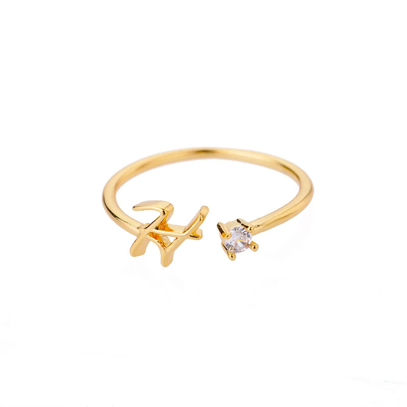 Tiny A–Z Initial Letter Rings