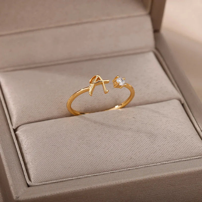 Tiny A–Z Initial Letter Rings